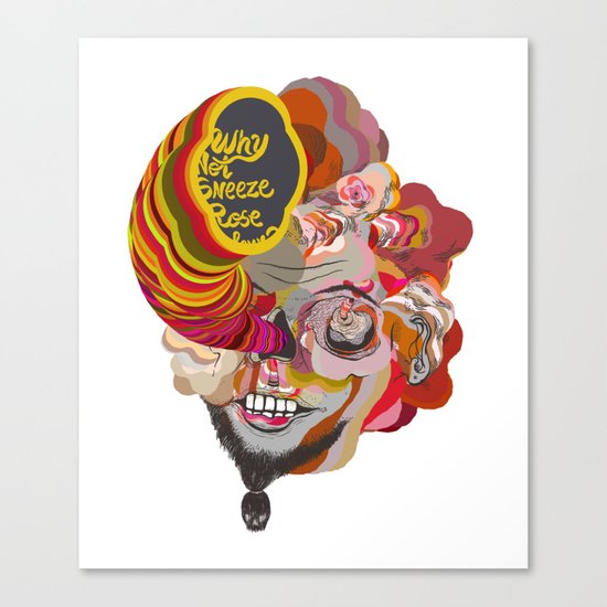 why not sneeze ... Canvas Print