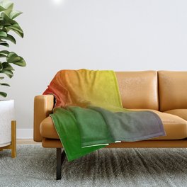 85 Rainbow Gradient Colour Palette 220506 Aura Ombre Valourine Digital Minimalist Art Throw Blanket