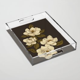 Magnolias Acrylic Tray