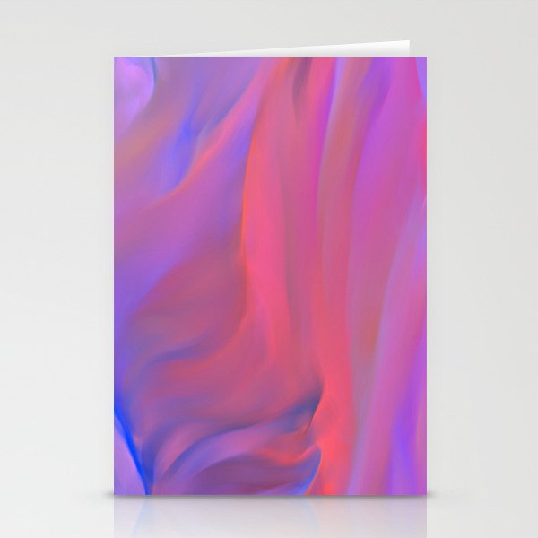 Neon Flow Nebula #11: blue & pink Stationery Cards