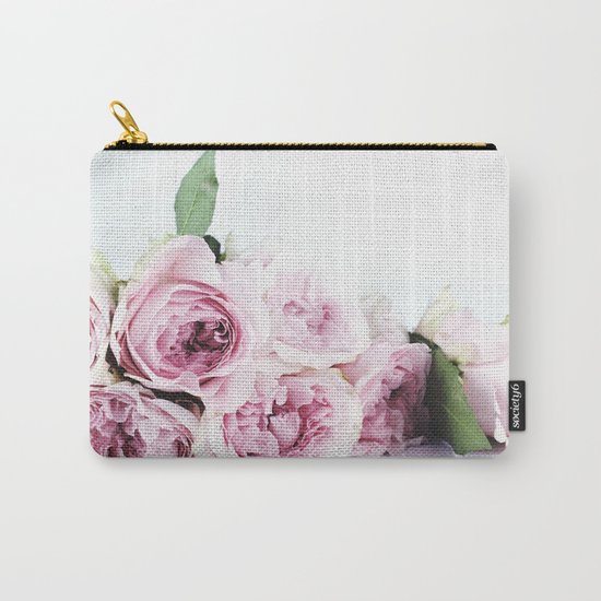 Pink Rose Bouquet Carry-All Pouch
