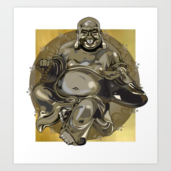 Laughing Buddha II Art Print
