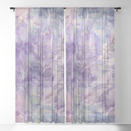 Lavender Dreams Sheer Curtain