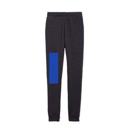 Absolute Zero Turquoise Blue Solid Color Popular Hue Patternless Shades of Blue Hex #1F4AB8 Kids Joggers