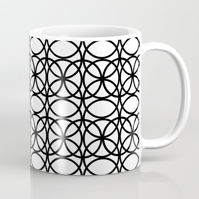 Circle Heaven 2 Illustration, Overlapping Ring Design - Digital Artwork Coffee Mug