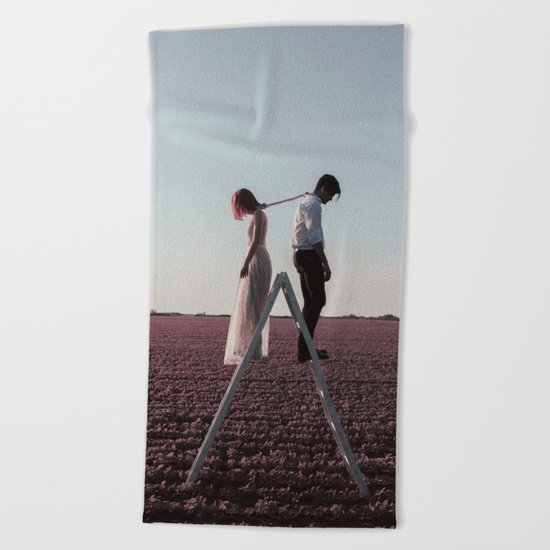 Draining love Beach Towel