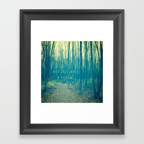 Wander in the Woods Framed Art Print