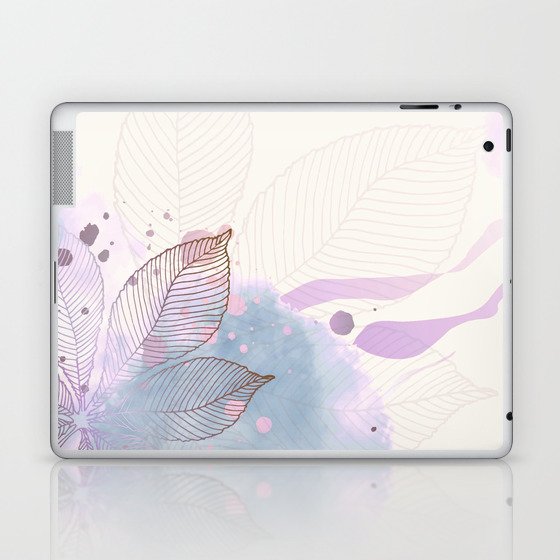 Very Peri Tropical Pattern with Aqua Laptop & iPad Skin