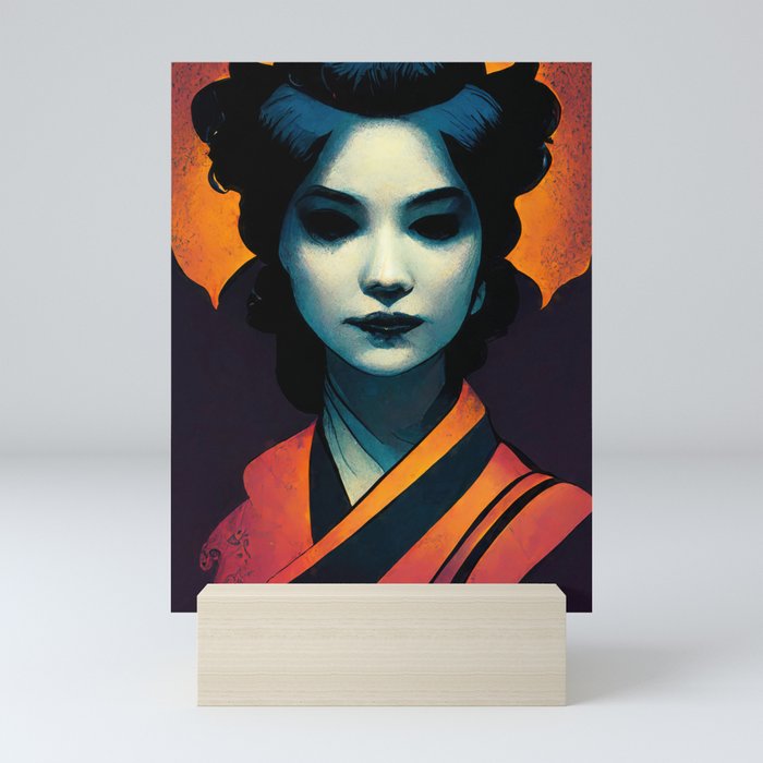 The Ancient Spirit of the Geisha Mini Art Print