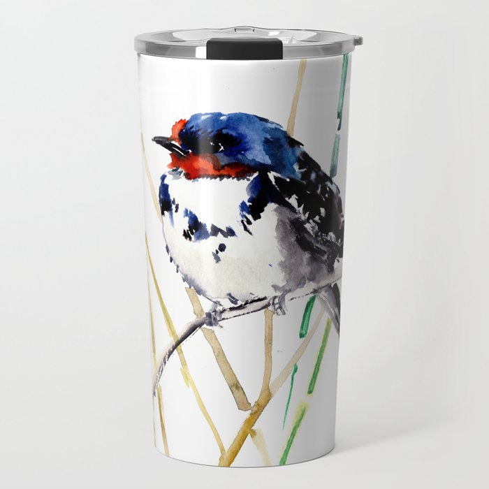 American Swallow Bird Travel Mug