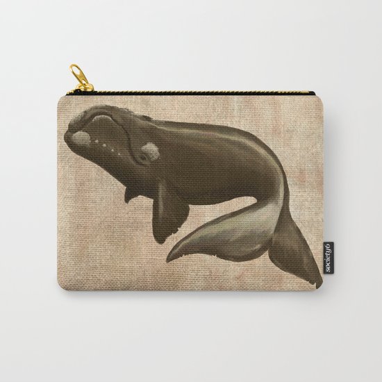North Atlantic Right Whale, Digital Illustration by Amber Marine (c) 2015 Carry-All Pouch