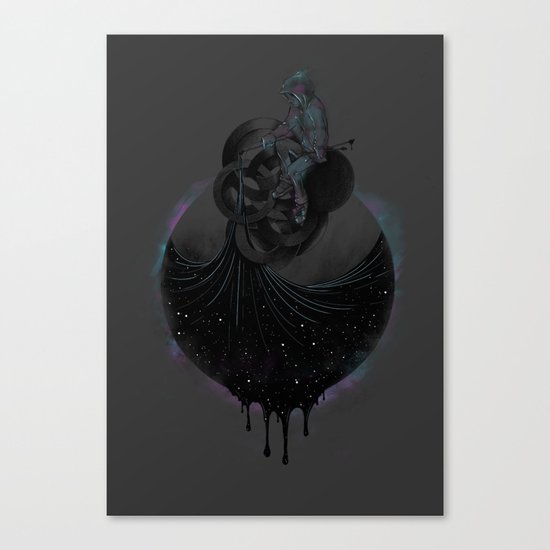 Paint the Black Hole Blacker Canvas Print