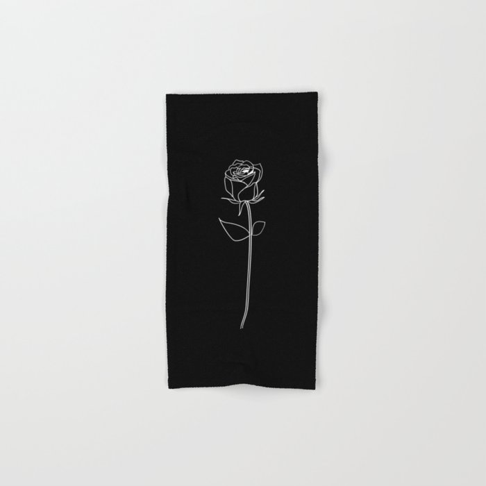 Black Rose Hand & Bath Towel