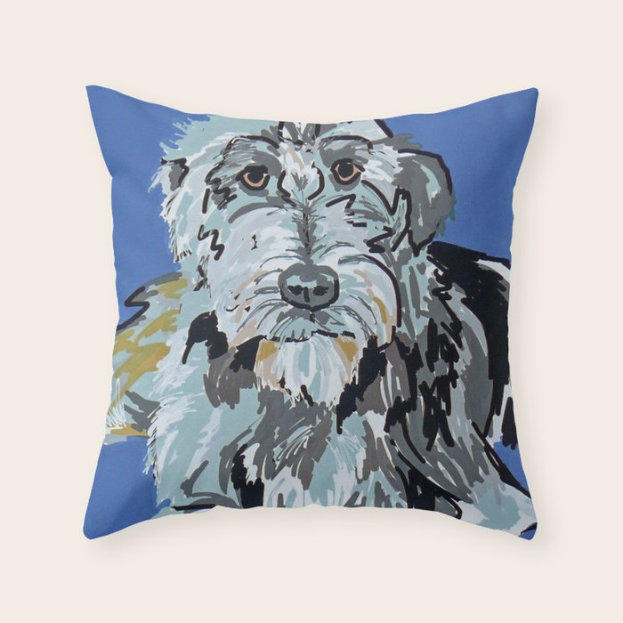 dog portrait pillow