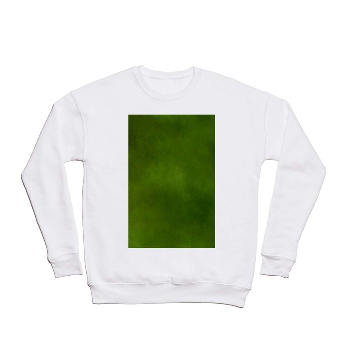 Green Color Velvet Crewneck Sweatshirt