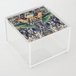 Abstract art # 9131 01 wW . Ethnic trending decor Acrylic Box