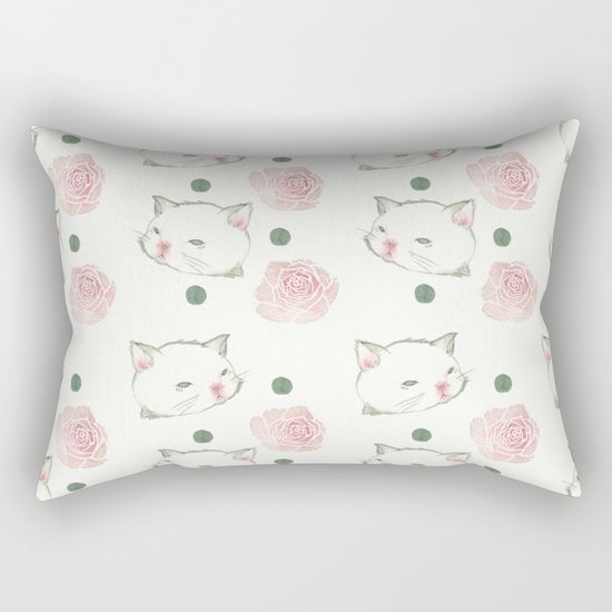 Cat's Waltz 고양이 왈츠 Rectangular Pillow