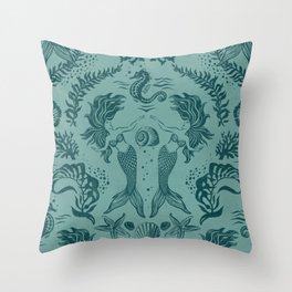 Dreamy Mermaids Throw Pillow