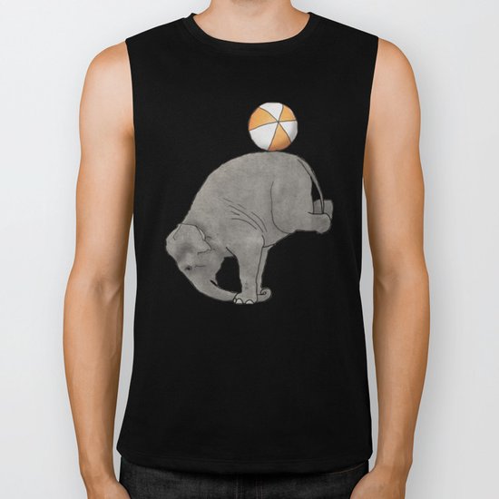 Circus Elephant Biker Tank