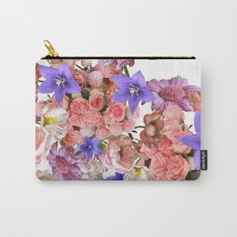 Floral / pink flowers Carry-All Pouch