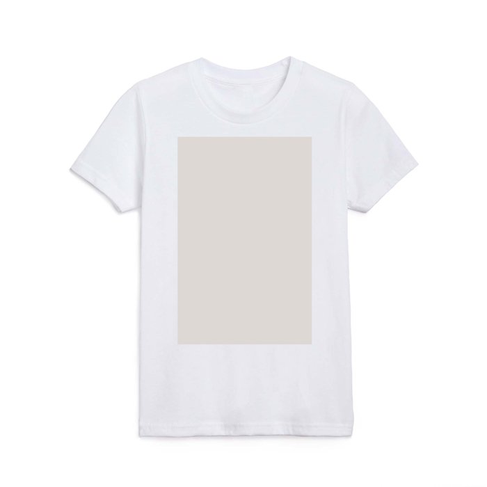 Kids T Shirt | Off White Hint of Gray Solid Color Parable Farrow and Ball Wevet 273 by Simply_solid_colors_ Now_over_4000_essen - Kids Classic