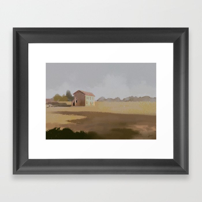 Countryside Landscape Framed Art Print