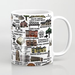 Pittsburgh Map  Coffee Mug