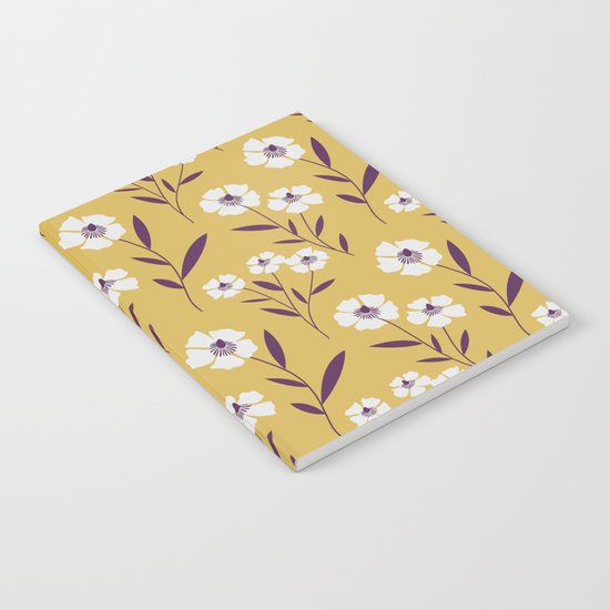 Poppies in Yellow Notebook