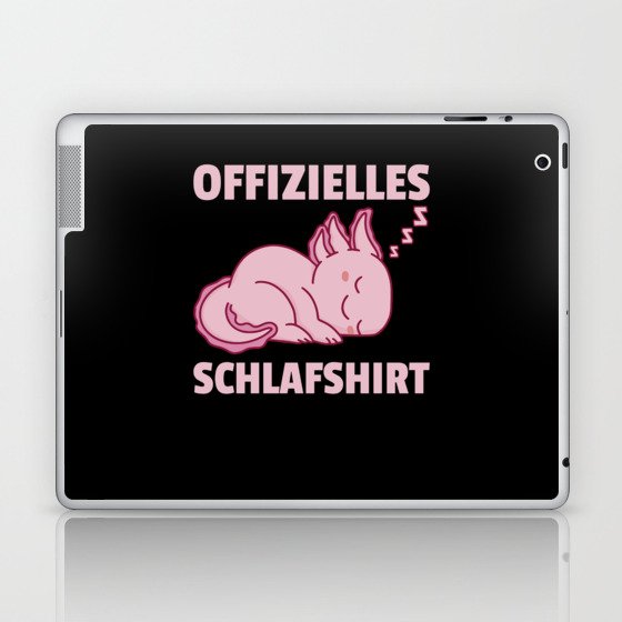 Official Sleep Shirt Axolotl Cute Animals Relax Laptop & iPad Skin