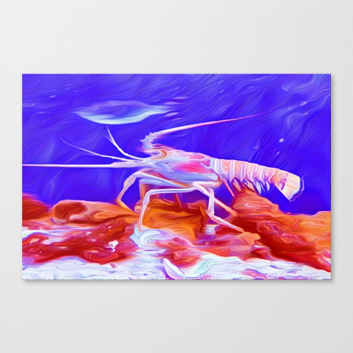 Lobster Oil Painting Canvas Print By Paververisgroup Society6