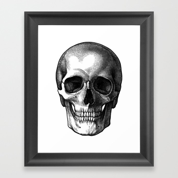 Head Skull Framed Art Print