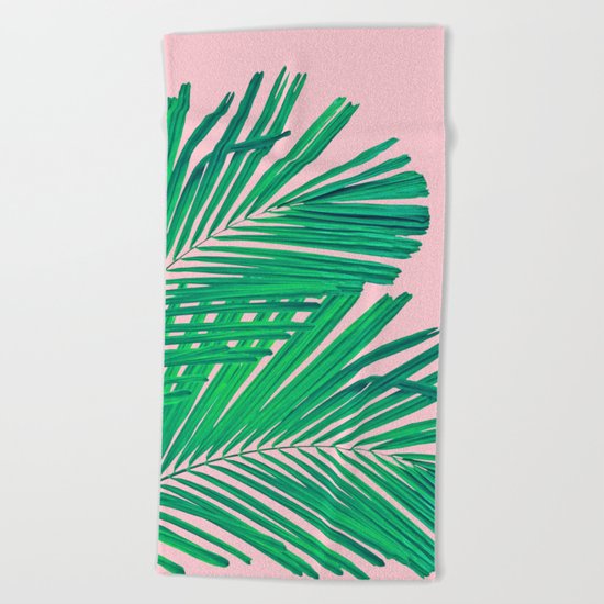 Palm leaf Beach Towel