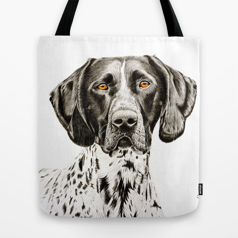 GERMAN WIREHAIRED POINTER essential tote bag ANY COLOR 