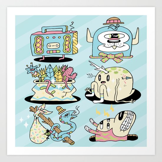 The Gangs all Here Art Print