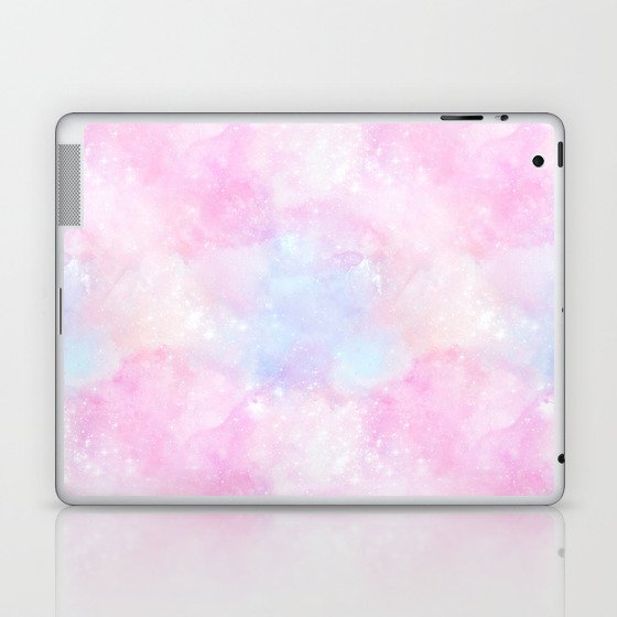 Pink Pastel Galaxy Painting Laptop & iPad Skin