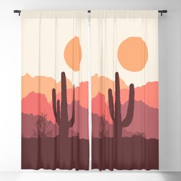 Mexican desert sunrise Blackout Curtain