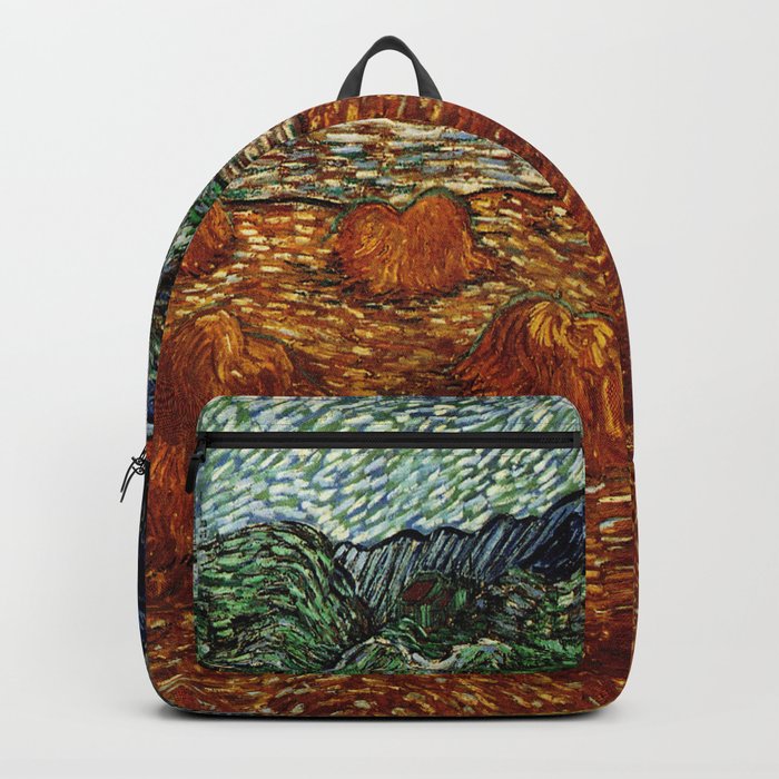 Van Gogh, night at the rising of the moon – Van Gogh,Vincent Van Gogh,impressionist,post-impressioni Backpack