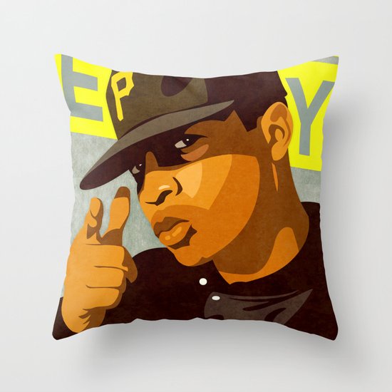 Chuck D Throw Pillow