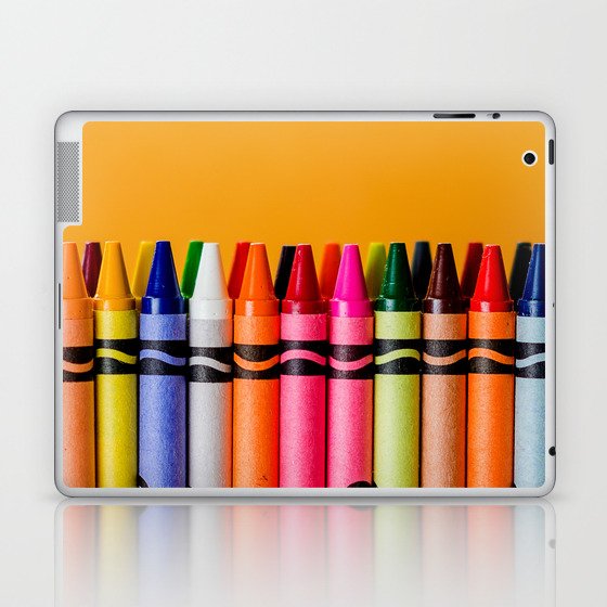 Sharp As A Box of Crayons Laptop & iPad Skin by Wanker & Wanker