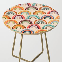 Rainbow Watercolor – Retro Palette Side Table
