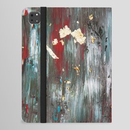 Brush Stroke Abstract Art Black and Red iPad Folio Case