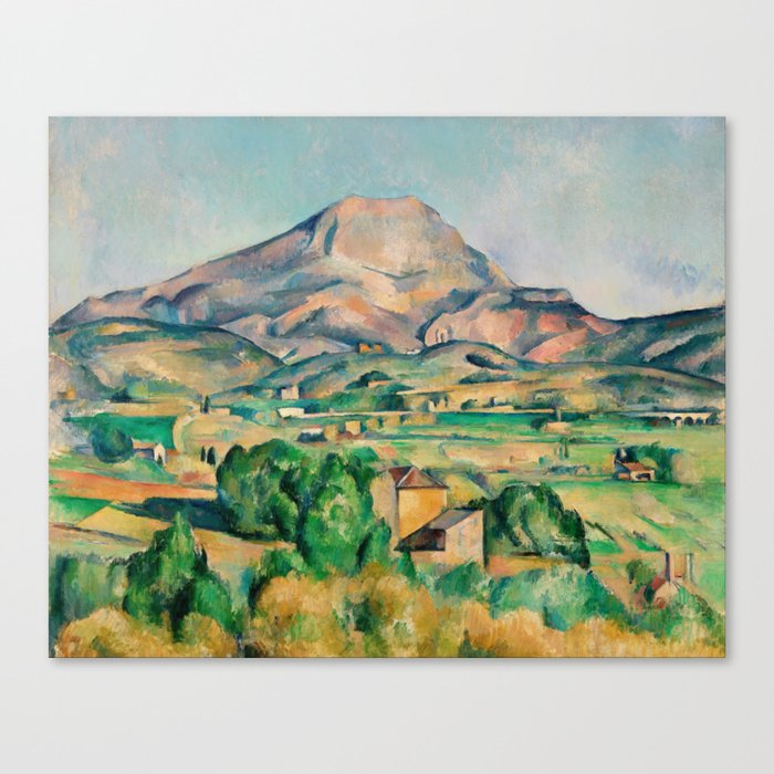 Paul Cézanne Famous Mountain Landscape  Canvas Print