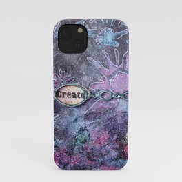 Black Shimmery Art iPhone Case