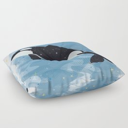 whale lover T-shirt Floor Pillow