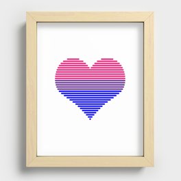 C:\Users\Pascal\Documents\A\LGBT heart_Bisexual.png Recessed Framed Print