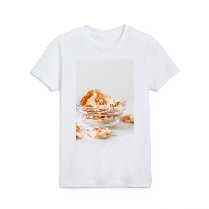 Apple Slices Crispy Chips, Food Photography Print, Kitchen Print, Restaurant Cuisine Art Print Kids T Shirt