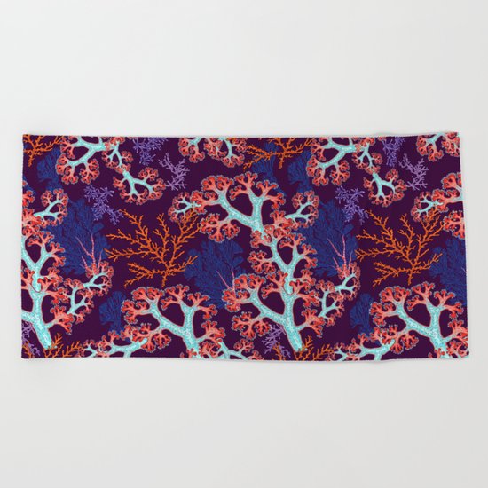 coral dream Beach Towel