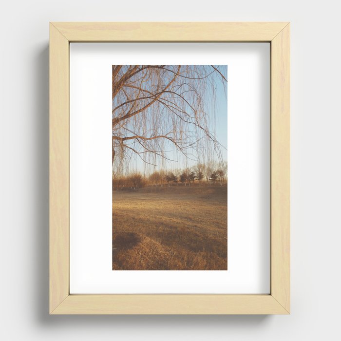 Scenery somewhere in deep autumn Recessed Framed Print