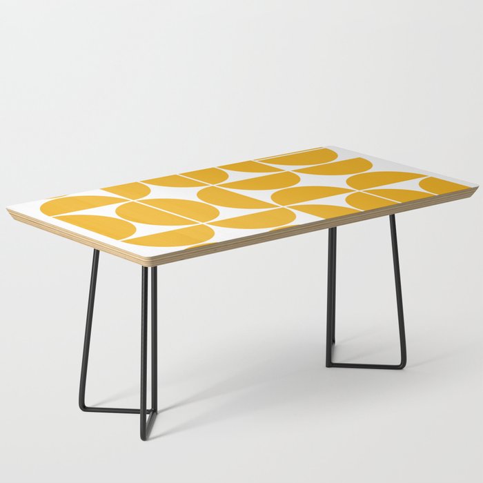 Mid Century Modern Geometric 04 Yellow Coffee Table By Theoldartstudio Mid Century Modern Geometric 04 Yellow Coffee Table By Theoldartstudio