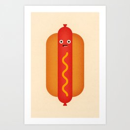 Hot Dog Art Print